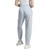 adidas Solid Color Elastic Drawstring Logo Print Straight Leg Casual Pants Women Bottoms Blue IJ8443