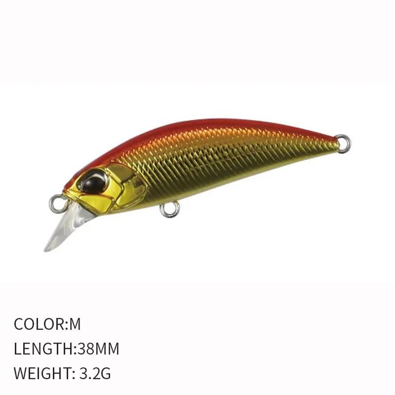 ALASICKAHot 38mm 3.2g Mini Sinking Minnow Fishing Lures Jerkbaits Peche Artificial Bait Wobbler Lure for Trout Bass Carp Fishing