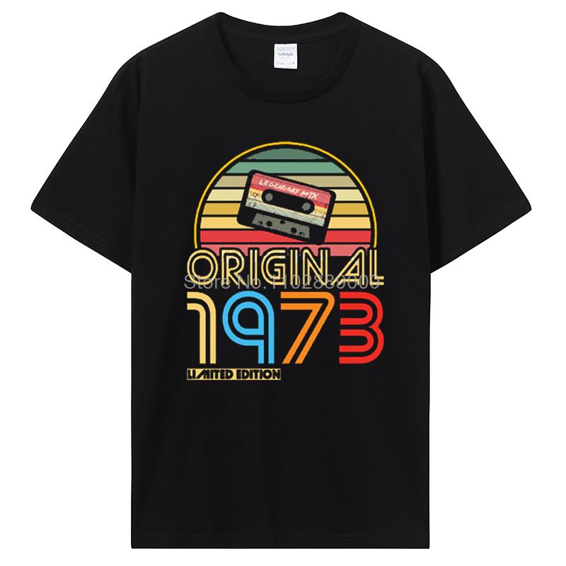 

Old T Shirt Original Limited Edition 1973 Vintage T-shirt Funny Women Men Birthday Gift Printed Tshirt Harajuku Streetwear Tees 4XL