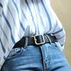 Women's Belt Soft PU Leather Belt Square Buckle Pin Buckle Jeans Black Belt Chic Luxury Brand Ladies Vintage Female Waistband