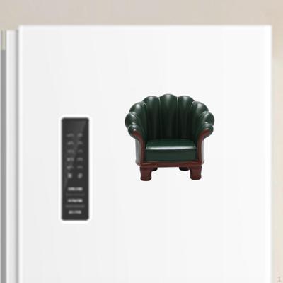 3D Sofa Model Refrigerator Sticker for Kitchen And Door Decor