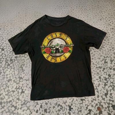 Guns N Roses 2003 Black T-Shirt Men's Size Large Graphic Print Concert Y2K VTG