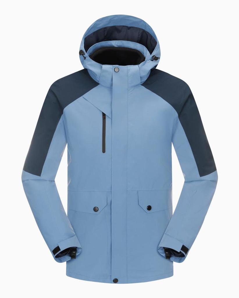 Autumn/Winter Outdoor Windproof Jacket & Workwear Two-Piece Cold-Proof 3-in-1 Mountaineering Suit for Men & Women
