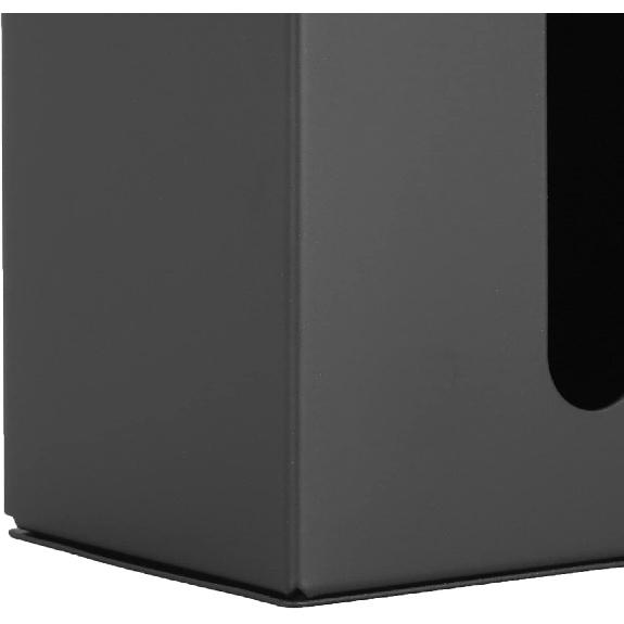 Wall Mount Bathroom Tissue Box Holder, Black Kitchen Paper Towel Dispenser Napkin Organizer for Kitchen, Toilet, Pantry Utility Room Laundry, Fixed