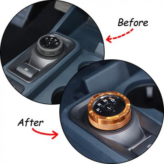 Orange Interior Car Gear Shift Knob Cover Ring Trim For Ford Maverick -25