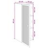 Wall Mounted Cabinet Reclaimed Wood Look 33 X 34.5 X 90 Cm Particleboard