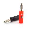 5 schwarze 5 rote Audio-Lautsprecherschrauben 4 mm Bananenstecker aus vernickeltem Eisen mit Kunststoffabdeckung, Stecker zum Selbermachen
