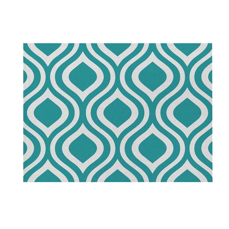 40X30cm Modern Geometric Simple Dining Tables Mat Heat Resistant Linen Placemat For Table Drink Cup Coaster Kitchen Accessories