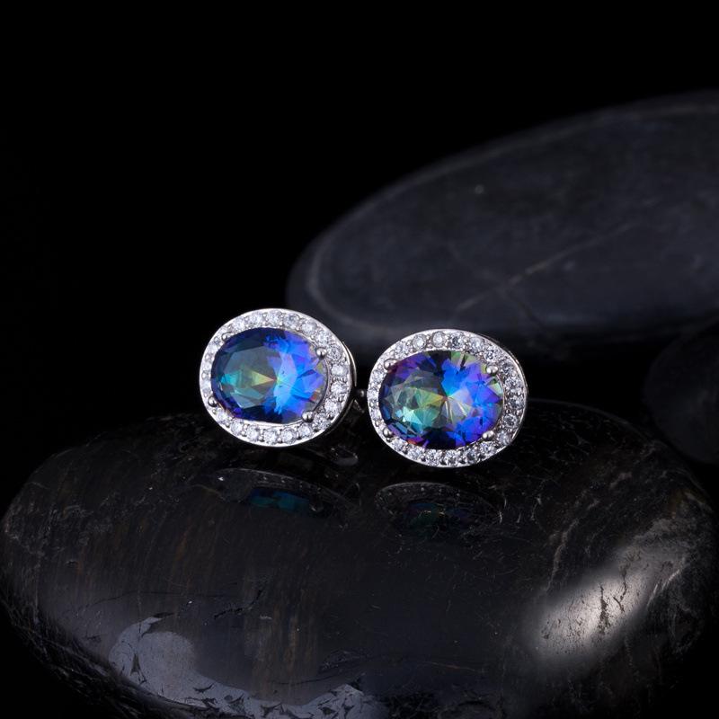 Micro Stud Earrings, Zircon Earrings, High-End Earrings, Diamond Stud Earrings.