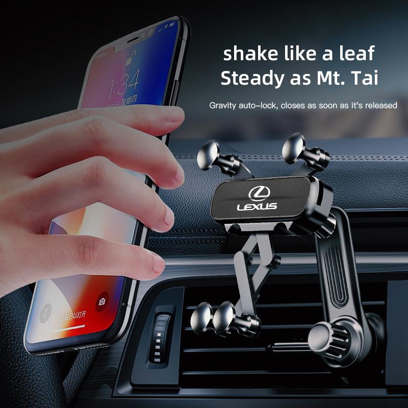 lexus Car Phone Mount Gravity Mobile Stand Cell Support For CT200h RX450h IS250 IS460 IS200 RX UX250h NX ES300h NX300h IS500h UXNJ7