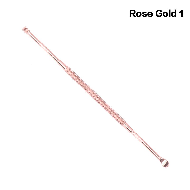 Stainless Steel Double Head Ear Wax Removal Cleaner Double End Earwax Remover 360° Cleaning Ear Pick Ear Care Tools