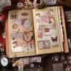 1PC Old Dreams New Love Series Plant Notebook Decoration Material Stickers Notebook Material Card Paper