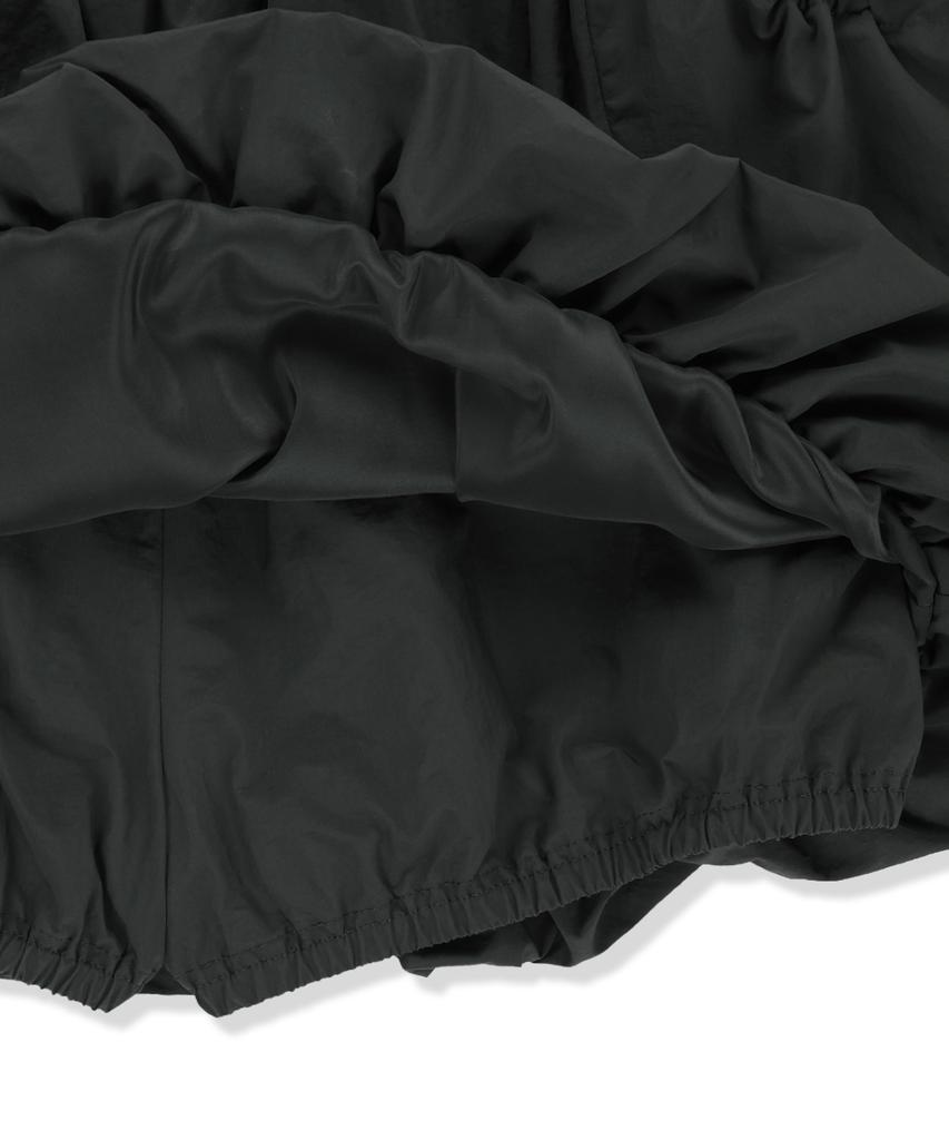 Mattengkim Strap Detail Ballon Skirt In Charcoal