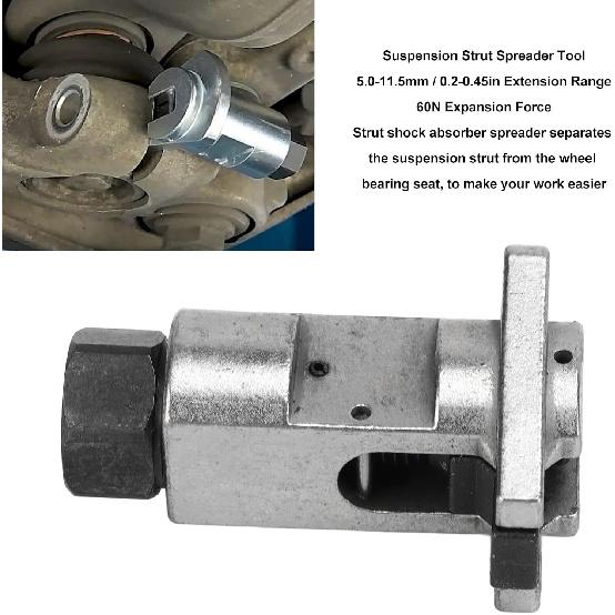 Strut Spreader Socket Strut Spreader Tool Suspension Strut Spreader Tool 5‑11.5mm Extension 60N 16mm Drive Hydraulic Removal Tool