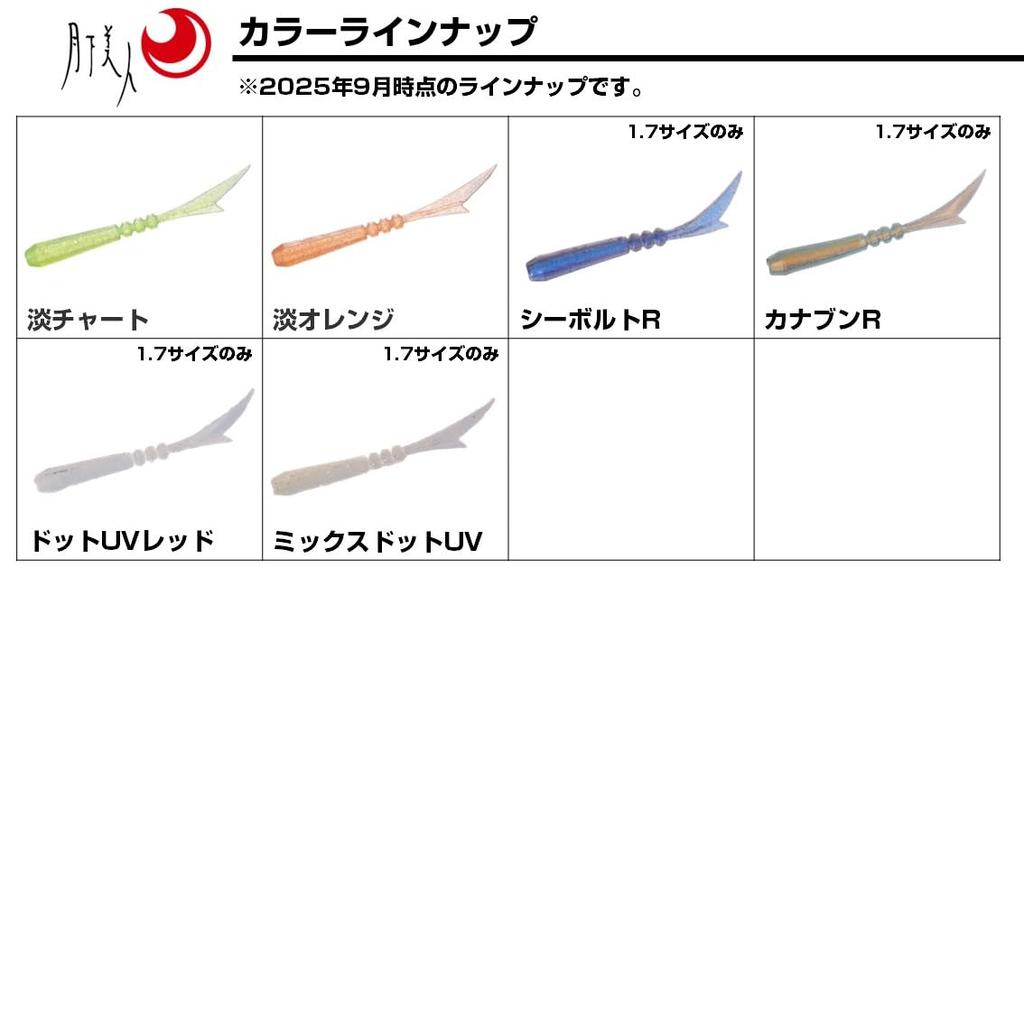 Daiwa Worm Gekka Bijin Sword Beam Seebolt R (DAIWA) 1.7