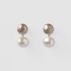 mud pearl earrings (2colors)