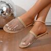 Women's Breathable Toe Slippers Flat Beach Sandals for Summer