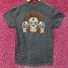 Model Cerveza Sugar Skull Promo Grafisch Ontwerp T-shirt Klein
