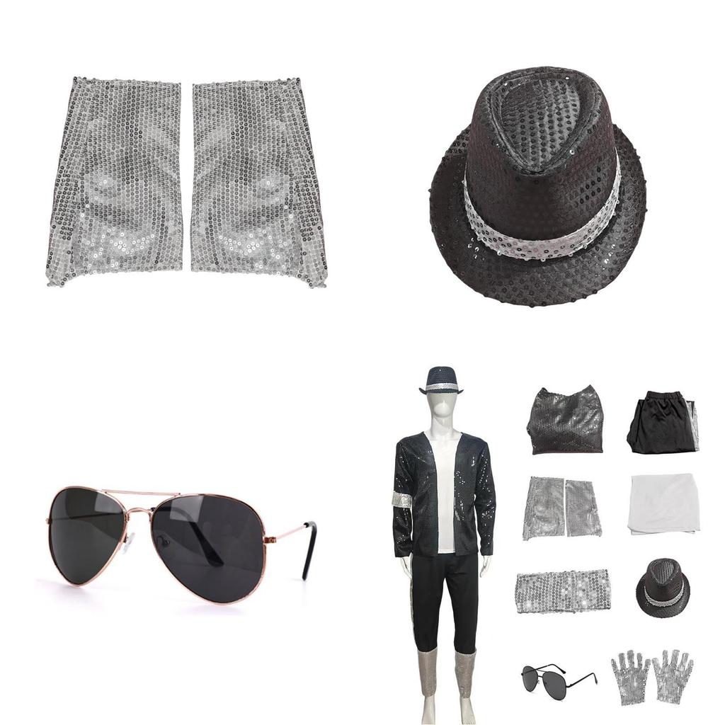 Michael Jackson Performance Costume With Sequined Stage Outfit For Kids And Adults