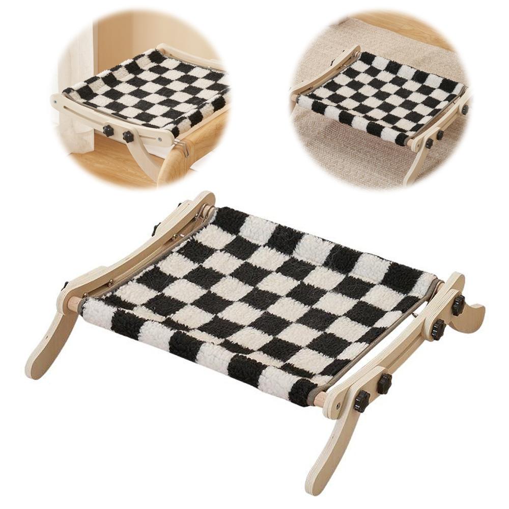 Holz Haustier Katze Fensterbett Hängematte Katze Heizkörperbett Katze Fensterplatz Für Wohnungskatzen Verstellbar Hält Bis Zu 18kg Wird Für Fenster Verwendet