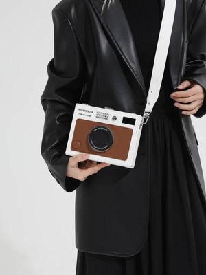 Unisex Kore Modası Çapraz Askılı Çanta - Influencer Tarzı Radyo Omuz Kutusu Çanta