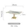 European Style Light Luxury High Footed Fruit Display Tray Living Room Home Bread Pastry Snack Tray Cake Tray Home Decoration