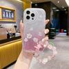 Small Fresh Application Infinix HOT60PRO Mobile Phone Case White Butterfly Flower MOTO G75 Transparent Glitter