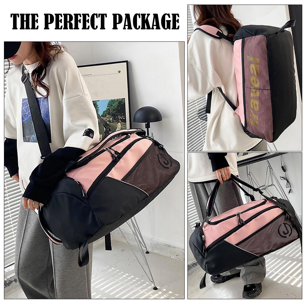 Bolsa Fitness Oxford Separação Seco Molhado Bolsas de Ginástica Grande Capacidade Impermeável Mochila Esportiva Multifuncional para Viagem Natação