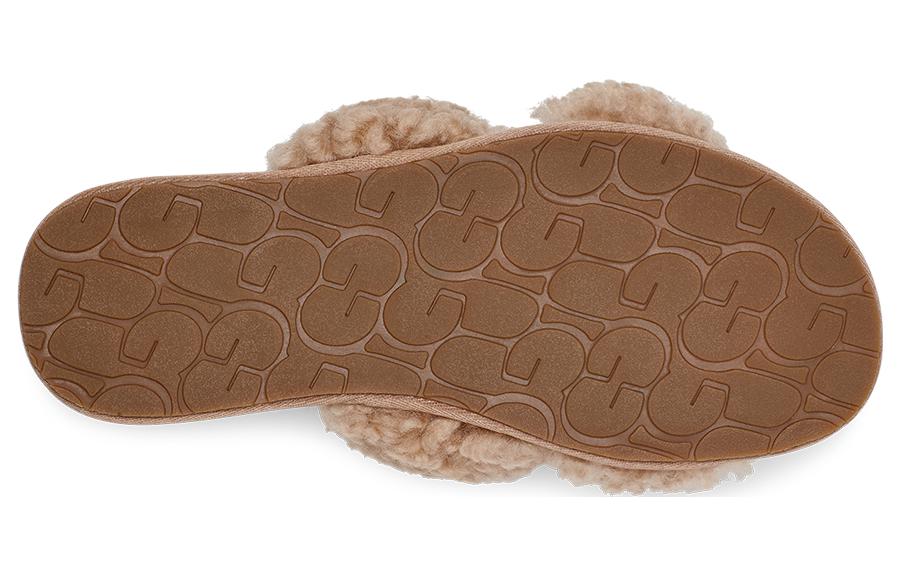 UGG Fleece Lined, Comfortable Lightweight Mules Quiet Slide Slippers Women's Sand 1130837-SAN