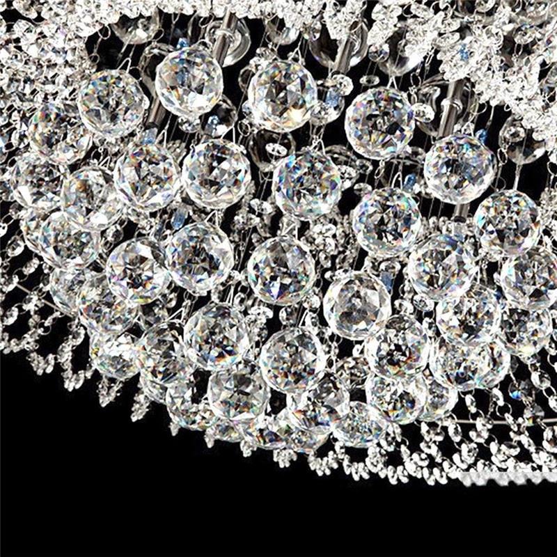 Lampadario di cristallo trasparente da 10 pezzi, pendente a sospensione con prisma in vetro, sfera di cristallo da 20 mm