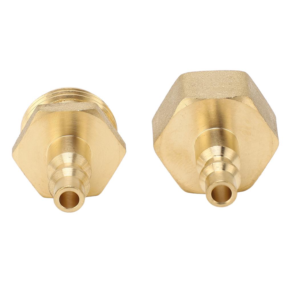 2Pcs Air Compressor 1 4in Adapter To Garden Hose 3 4in Threading Adapter for RV Motorhome Boat Camper Travel Trailer