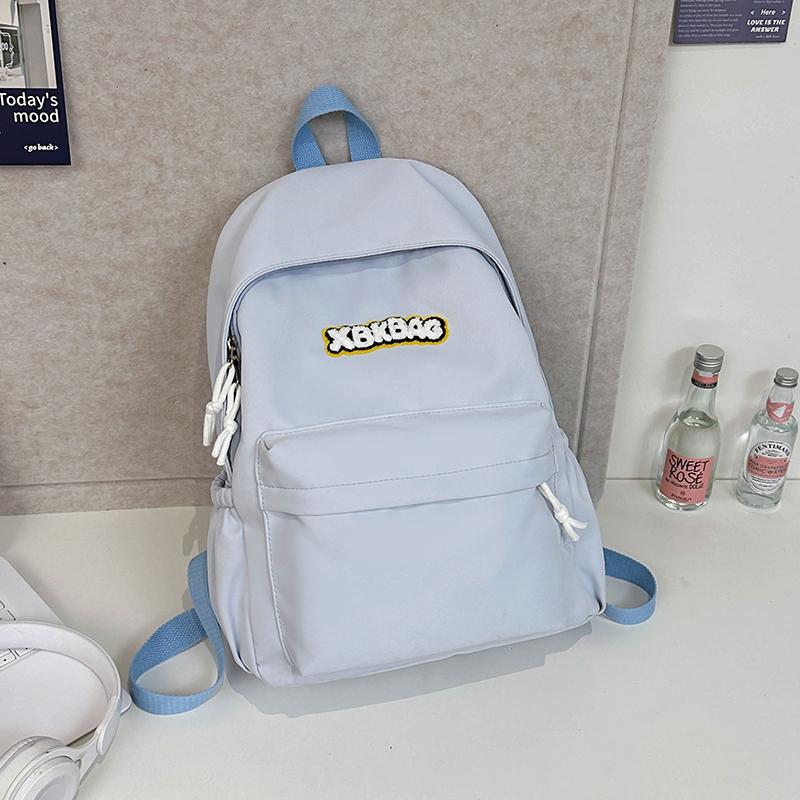 Однотонный рюкзак школьная сумка кампус рюкзак Small зелёный — фото 15