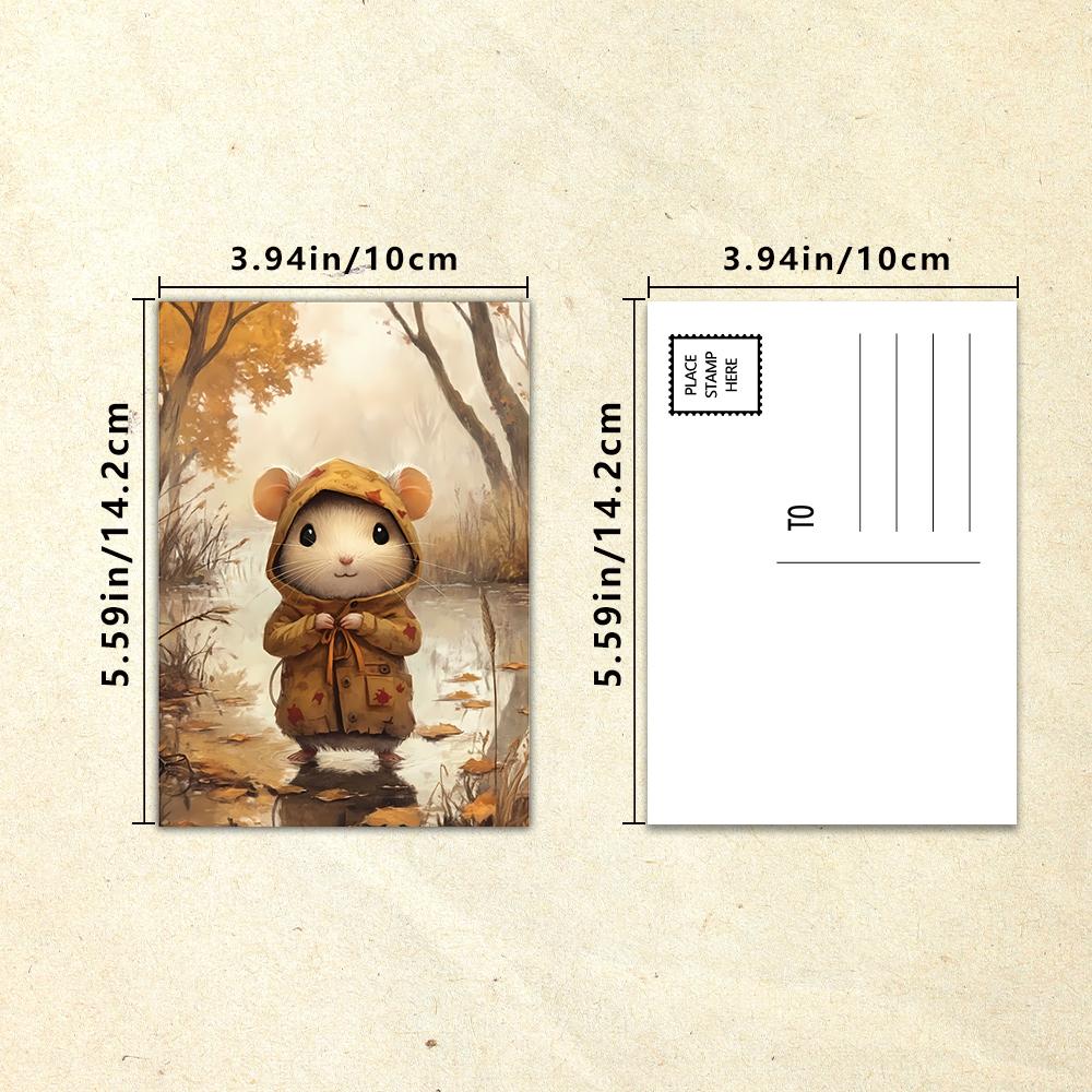 32 Pcs, Vintage Animal Postcards, Wall Stickers, Mailing Cards, Greeting Cards, DIY Postcards, Souvenir Postcards, Decorations