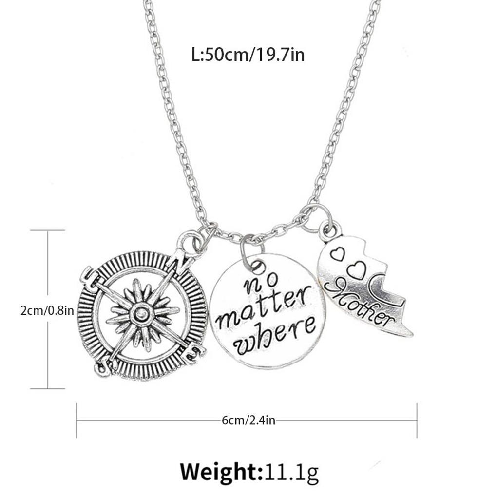 Pendant Necklace Mother Daughter Girls Jewelry Gift Chain Fashionable Choker Engagement Wedding Birthday Accessories