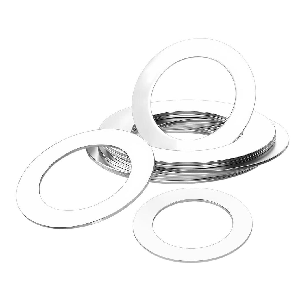 304 Stainless Steel Ultra-Thin Flat Washer, Thickness: 0.1/0.2/0.3/0.4/0.5 Mm, Sizes M1-M8