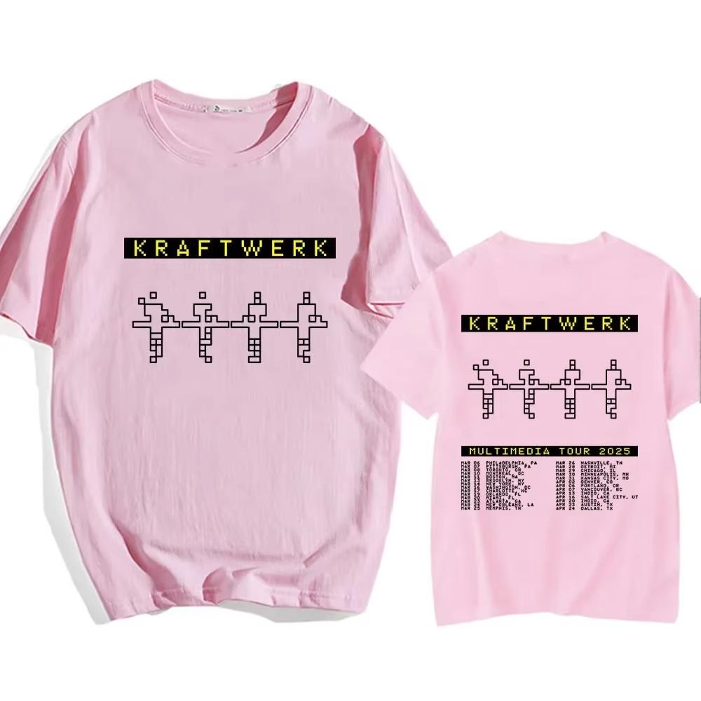 

Electronic Band KRAFTWERK Tshirts Short Sleeve Male T-shirt Summer Round Neck Hip Hop Streetwear Unisex Men/Women Tees S