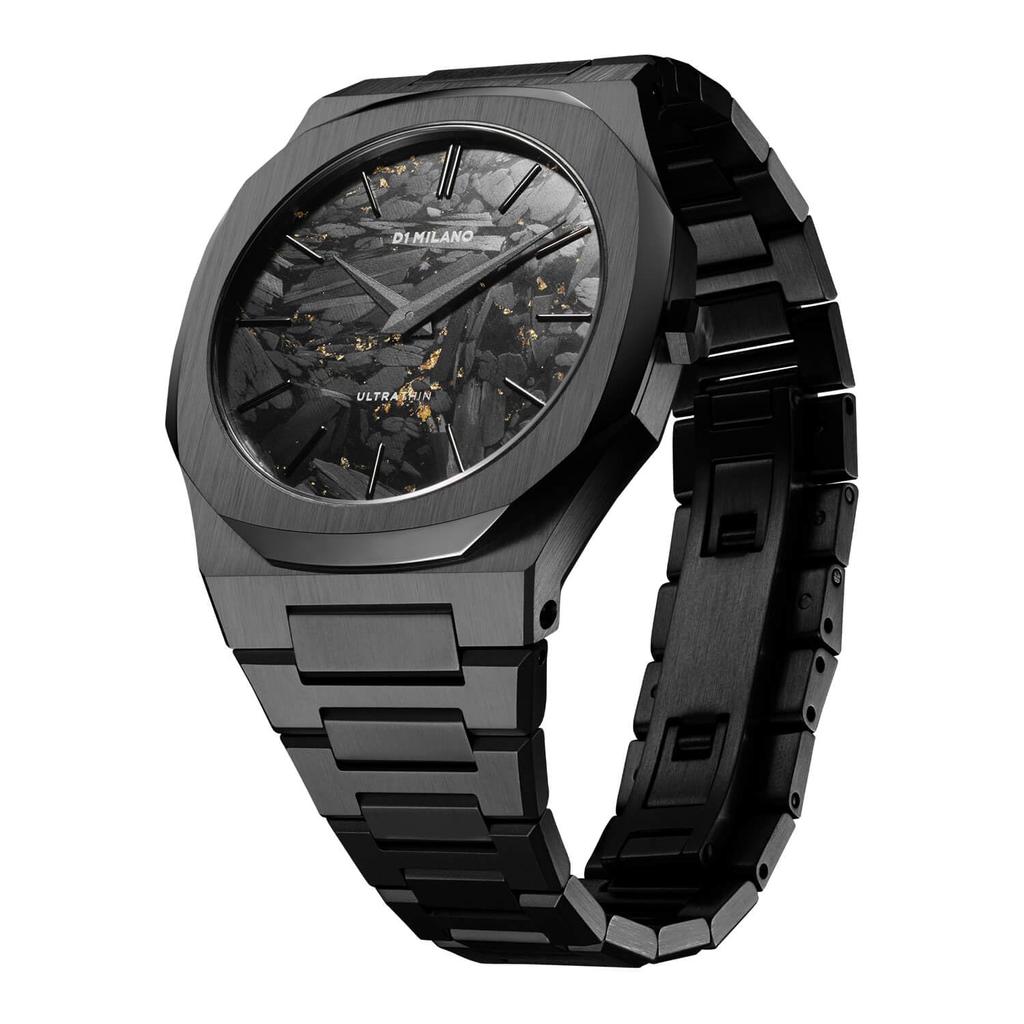 Authorized Distributor D1 Milano Watch UTBJ31 Ultra Thin Black DLC 40mm Stainless Steel Strap [D1 MILANO] Men's [ULTRA THIN]