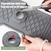 Tapis de robinet - AIMOONSA - 43,3x15 cm - Silicone alimentaire - Trou 3,1–5,5 cm - Vert