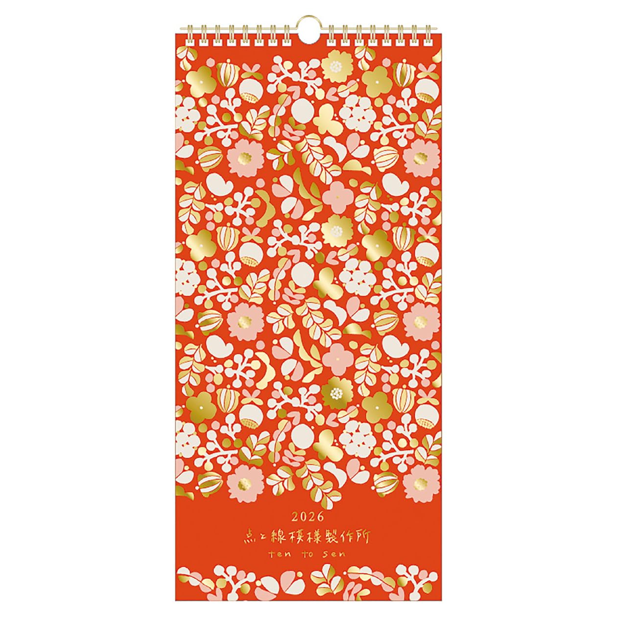 

2026 Calendar with Gold Accents Wall Hanging Ten to Sen Moyou Seisakusho /