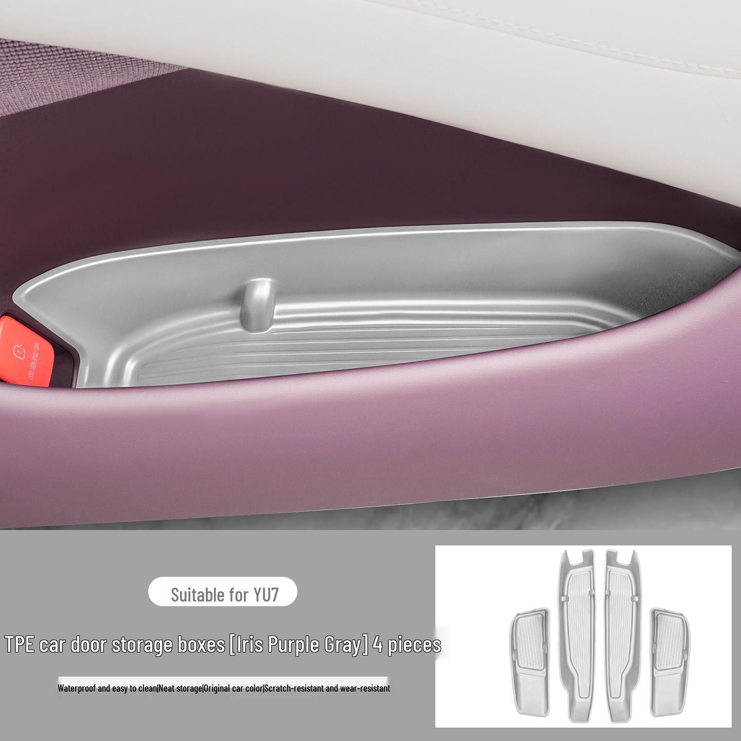 Xiaomi YU7 Car Door Storage Box & Slot Mat - Car Interior Accessory