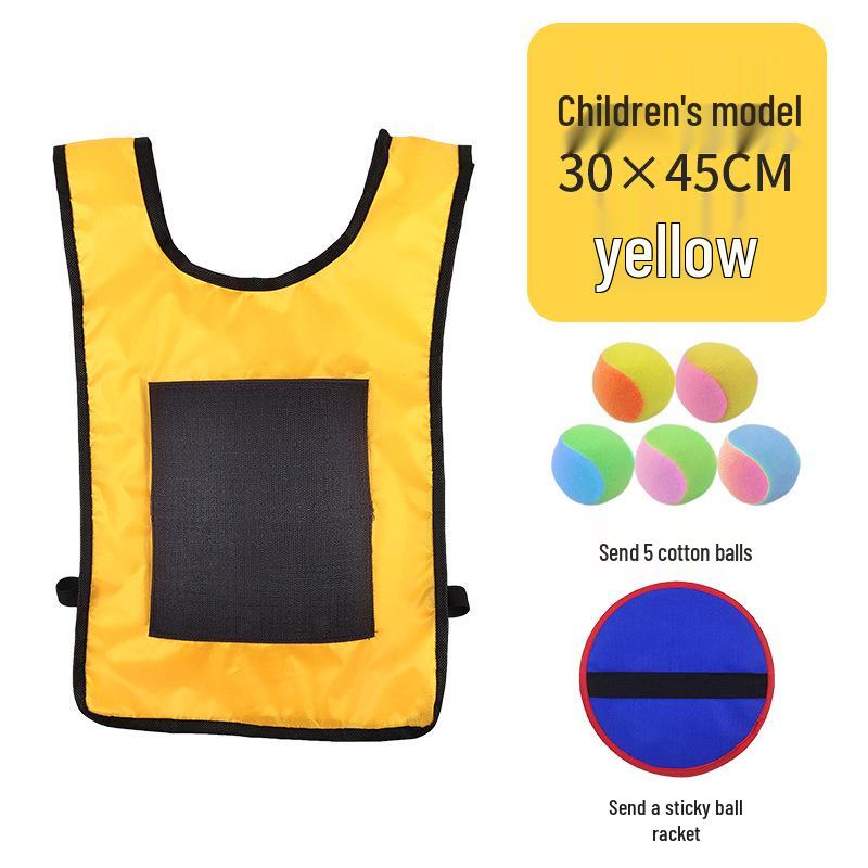 Children's Sticky Ball Dodgeball Vest for Outdoor Parent-Child Games