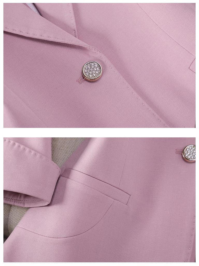 Women's Summer Seven-Sleeve Slim Blazer - Stylish Professional Jacket