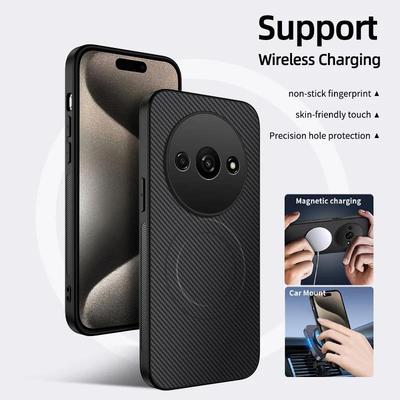 Para Xiaomi 14T 15 Pro Funda de Teléfono Suave de Fibra de Carbono a Prueba de Golpes Para Xiaomi 15 Ultra Cubierta de Carga Inalámbrica Magnética Mi 14T Pro