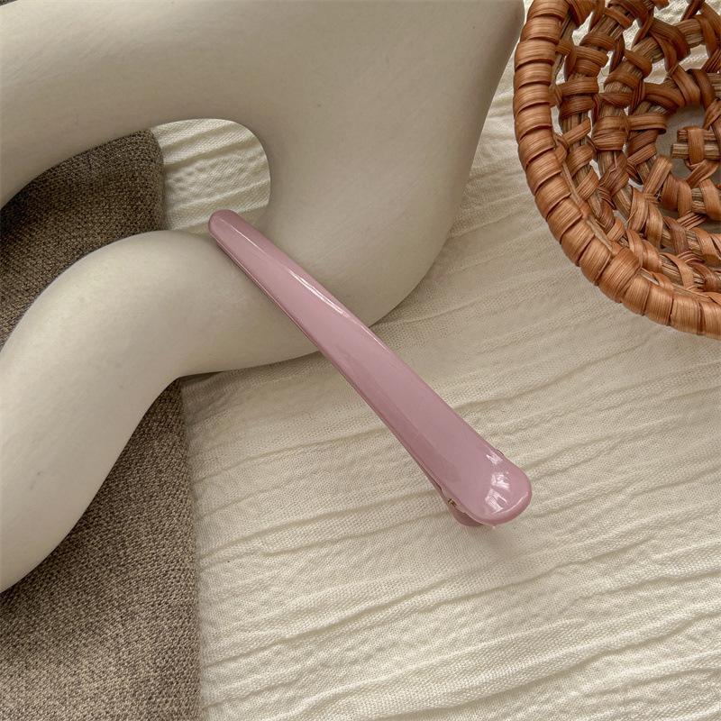 5Pcs Solid Color Duckbill Clip For Women Girls Sweet Colorful Fix Hairpin  Side Bangs Hair Clip Headwear Hair Accessories