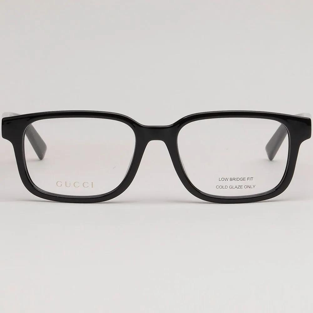 Gucci Eyeglass Frames GG2107OL 005 Black Square Horn-rimmed Fashion Men Women