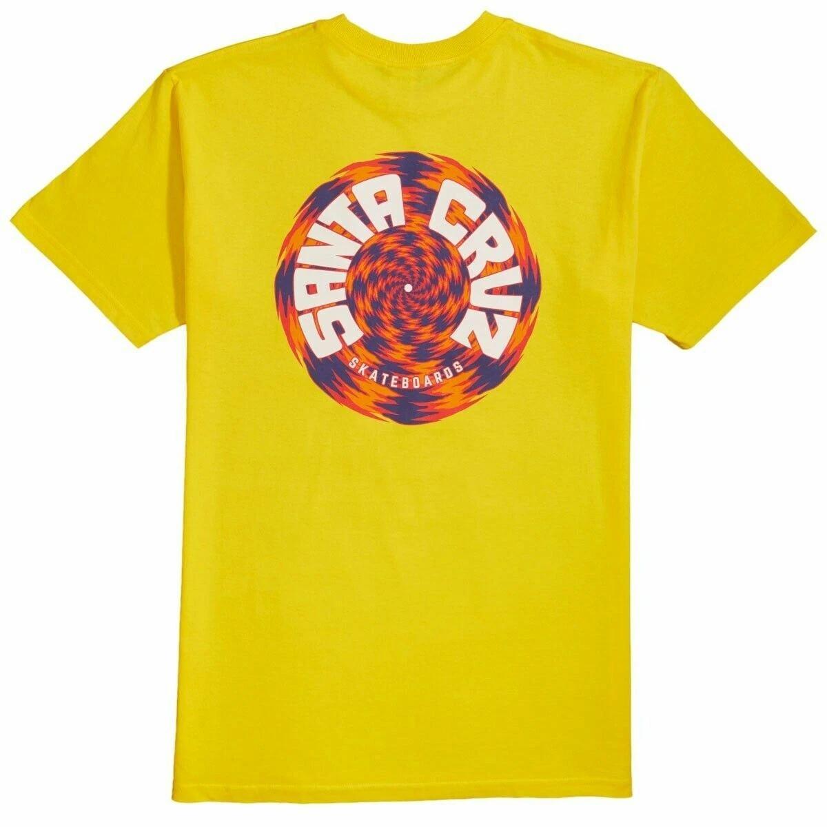 Santa Cruz TORTILE Skateboard T Shirt YELLOW XXXL