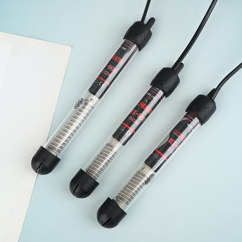Aquarium Heater EUPlug Adjustable Temperature Submersible Heater 25-300W Glass Fish Tank Heater withThermostat Water Heating Rod2