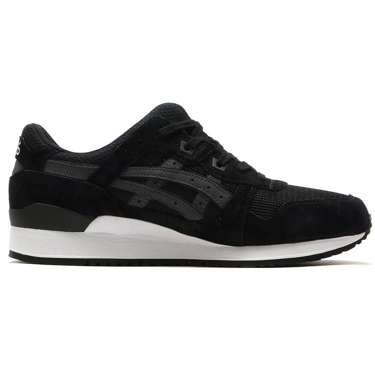 Asics Gel-Lyte 3 Comfortable Fabric Durable Low-Top Casual Running Shoes Unisex Sneaker Black White HL7Y0-9090