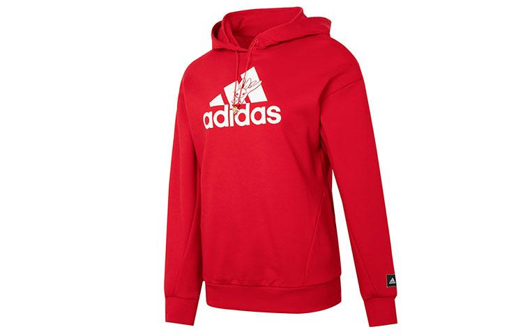 Adidas Sweatshirts Women s Red Hooded Moderate Regular HZ2993 L
