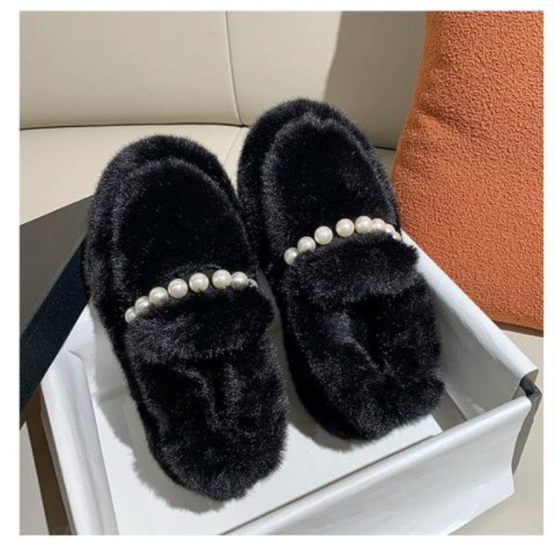 Women s Lightweight Comfortable Thick Sole Cold Warm Padded Snow Boots Non-slip Wear-resistant Outdoor Sports Hairy Lefebvre Cotton Shoes 35 чёрный 5000₽